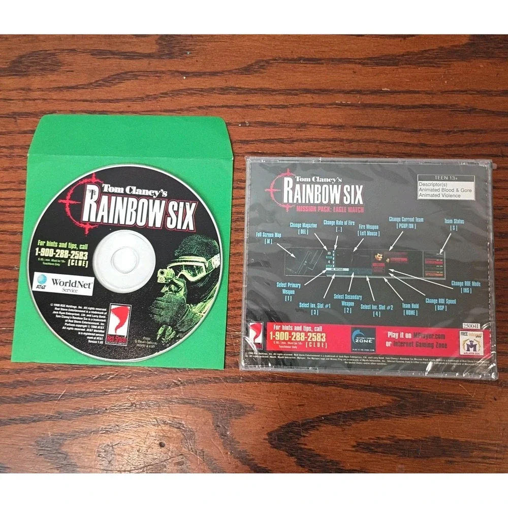 Tom Clancy's Rainbow Six + Rainbow Six Mission Pack: Eagle Watch PC CD-ROM Games